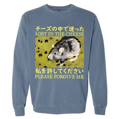 Lost In The Cheese Please Forgive Me Garment-Dyed Sweatshirt