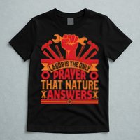 Labor Is The Only Player That Nature Answers Labor Day Gift T-Shirt