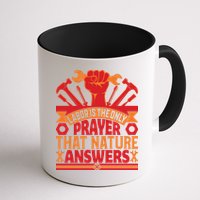 Labor Is The Only Player That Nature Answers Labor Day Gift Mug