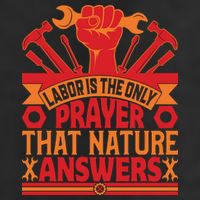 Labor Is The Only Player That Nature Answers Labor Day Gift Beanie