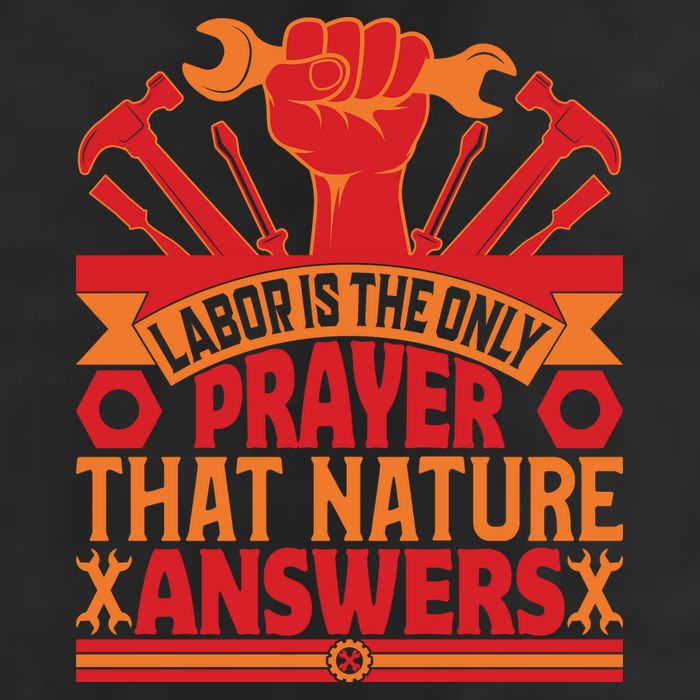 Labor Is The Only Player That Nature Answers Labor Day Gift Beanie