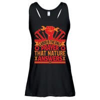 Labor Is The Only Player That Nature Answers Labor Day Gift Ladies Essential Flowy Tank