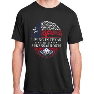 Living In Texas With Arkansas Roots Adult ChromaSoft Performance T-Shirt