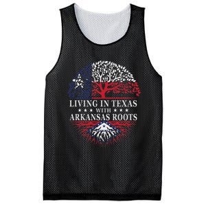 Living In Texas With Arkansas Roots Mesh Reversible Basketball Jersey Tank