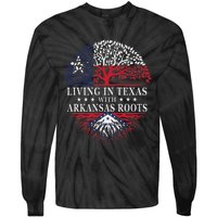 Living In Texas With Arkansas Roots Tie-Dye Long Sleeve Shirt