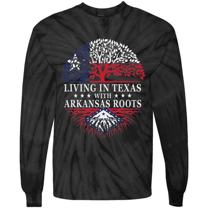 Living In Texas With Arkansas Roots Tie-Dye Long Sleeve Shirt