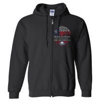 Living In Texas With Arkansas Roots Full Zip Hoodie