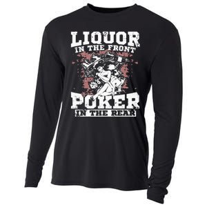 Liquor In The Front Poker In The Rear Awesome Racing Cooling Performance Long Sleeve Crew