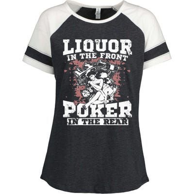 Liquor In The Front Poker In The Rear Awesome Racing Enza Ladies Jersey Colorblock Tee