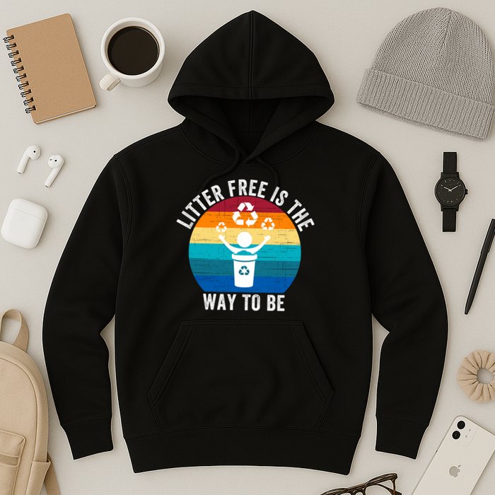 Litterfree Is The Way To Be DonT Litter Earth Day Recycle Stop Littering Hoodie