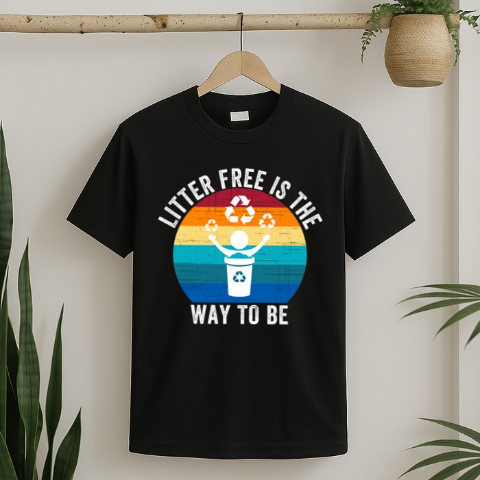Litterfree Is The Way To Be DonT Litter Earth Day Recycle Stop Littering T-Shirt