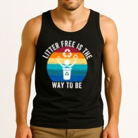 Litterfree Is The Way To Be DonT Litter Earth Day Recycle Stop Littering Tank Top