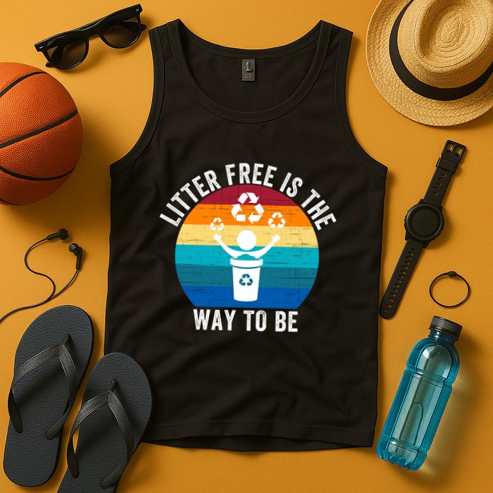 Litterfree Is The Way To Be DonT Litter Earth Day Recycle Stop Littering Tank Top