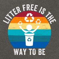 Litterfree Is The Way To Be DonT Litter Earth Day Recycle Stop Littering Cotton Canvas Backpack