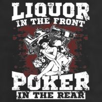 Liquor In The Front Poker In The Rear Awesome Cool Comfort Performance Bucket Hat