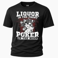 Liquor In The Front Poker In The Rear Awesome Performance Shirt