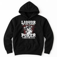 Liquor In The Front Poker In The Rear Awesome Hoodie