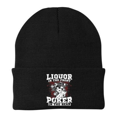 Liquor In The Front Poker In The Rear Awesome Beanie
