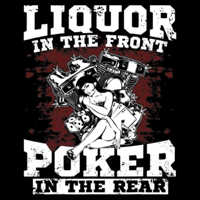 Liquor In The Front Poker In The Rear Awesome 16 in Basic Backpack