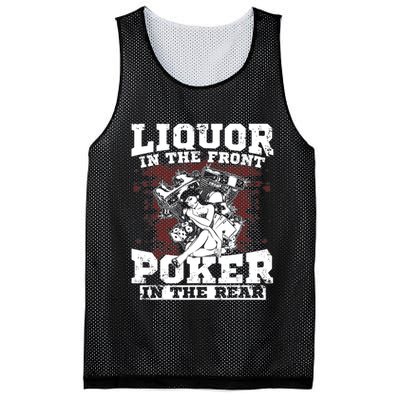 Liquor In The Front Poker In The Rear Awesome Mesh Reversible Basketball Jersey Tank