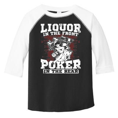 Liquor In The Front Poker In The Rear Awesome Toddler Fine Jersey T-Shirt