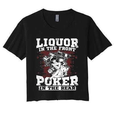 Liquor In The Front Poker In The Rear Awesome Crop Top