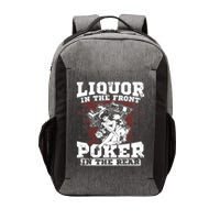 Liquor In The Front Poker In The Rear Awesome Vector Backpack