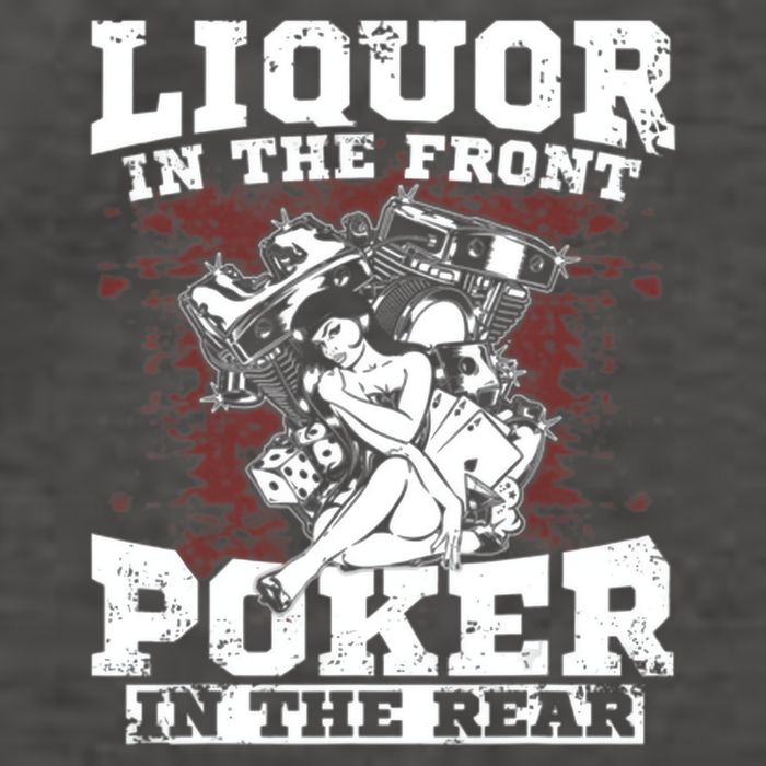 Liquor In The Front Poker In The Rear Awesome Vector Backpack