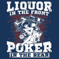 Liquor In The Front Poker In The Rear Awesome Infant Baby Jersey Bodysuit