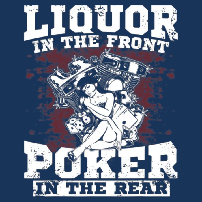Liquor In The Front Poker In The Rear Awesome Infant Baby Jersey Bodysuit