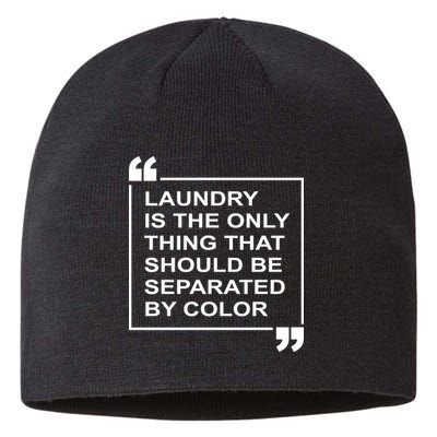 Laundry Is The Only Thing That Should Be Separated By Color Sustainable Beanie