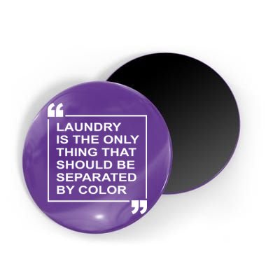 Laundry Is The Only Thing That Should Be Separated By Color Magnet