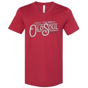 Living In The New World With An Old Soul V-Neck T-Shirt