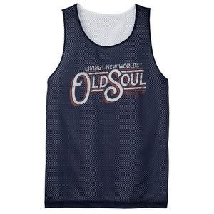 Living In The New World With An Old Soul Mesh Reversible Basketball Jersey Tank