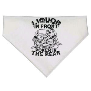 Liquor In the Front Poker In The Rear Sexy - Poker Bluffing USA-Made Doggie Bandana