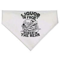 Liquor In the Front Poker In The Rear Sexy - Poker Bluffing USA-Made Doggie Bandana