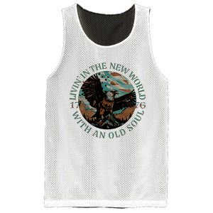 Living In The New World With An Old Soul Mesh Reversible Basketball Jersey Tank