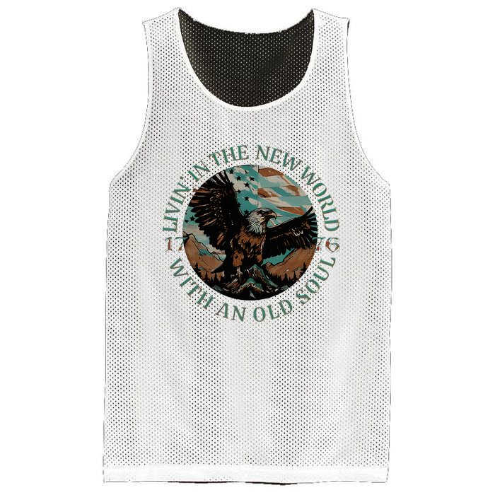 Living In The New World With An Old Soul Mesh Reversible Basketball Jersey Tank