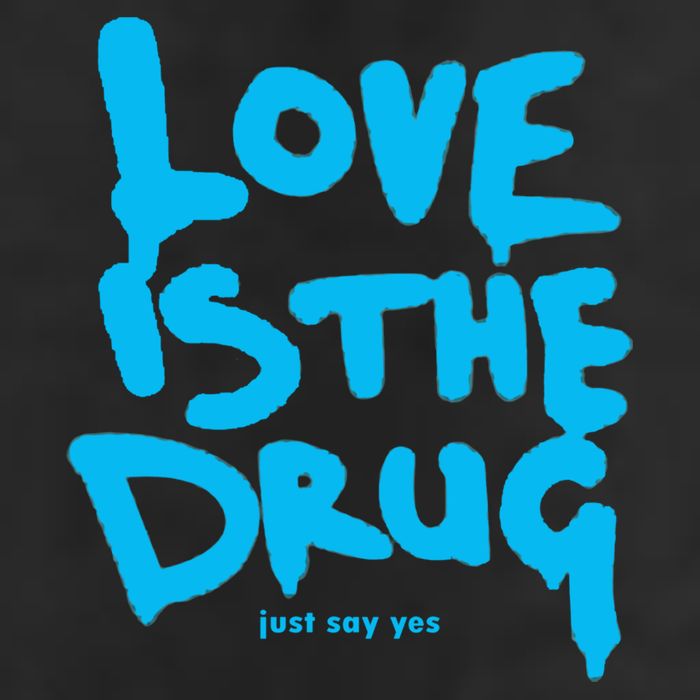 Love Is The Drug Just Say Yes 7 Panel Mesh Trucker Snapback Hat