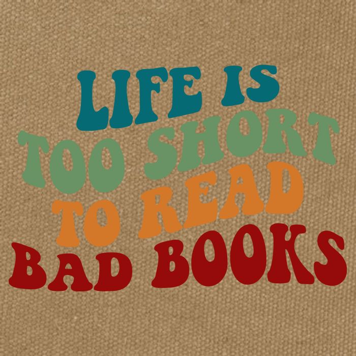Life Is Too Short To Read Bad Books Cotton Canvas Backpack