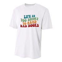 Life Is Too Short To Read Bad Books Youth Performance Sprint T-Shirt