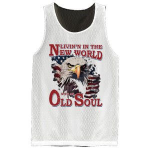 Living In The New World With An Old Soul Mesh Reversible Basketball Jersey Tank