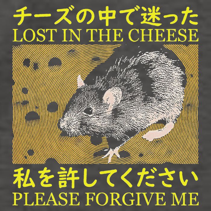 Lost In The Cheese Japanese Rat Vector Backpack