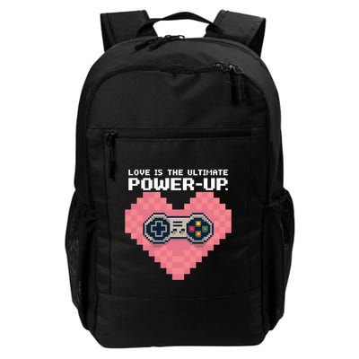 Love Is The Ultimate Powerup Funny Heart Game Controller Great Gift Backpack