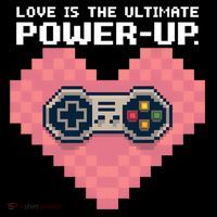 Love Is The Ultimate Powerup Funny Heart Game Controller Great Gift Cropped Pullover Crew