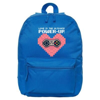 Love Is The Ultimate Powerup Funny Heart Game Controller Great Gift 16 in Basic Backpack