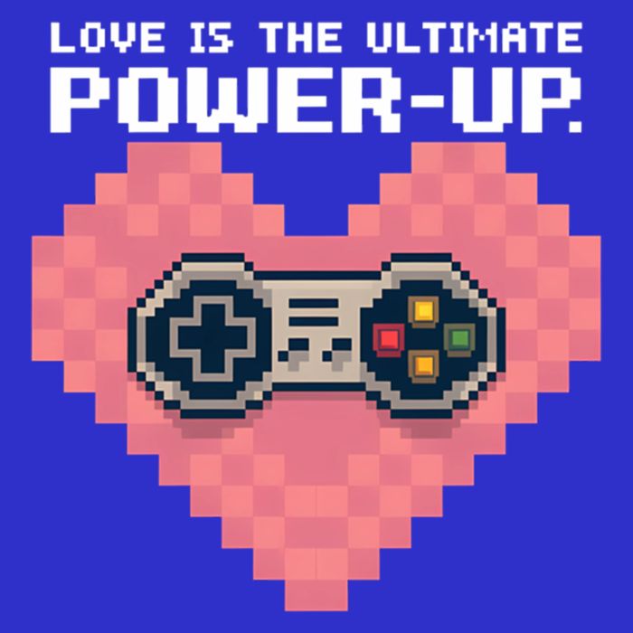 Love Is The Ultimate Powerup Funny Heart Game Controller Great Gift 16 in Basic Backpack