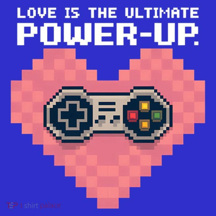 Love Is The Ultimate Powerup Funny Heart Game Controller Great Gift Toddler T-Shirt