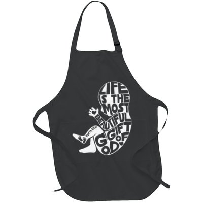 Life Is The Most Beautiful Of God ProLife Saves Lives Apron