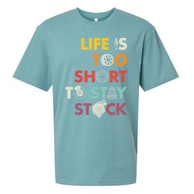 Life Is Too Short To Stay Stock Street And Drag Race Car Tuner Great Gift Sueded Cloud Jersey T-Shirt